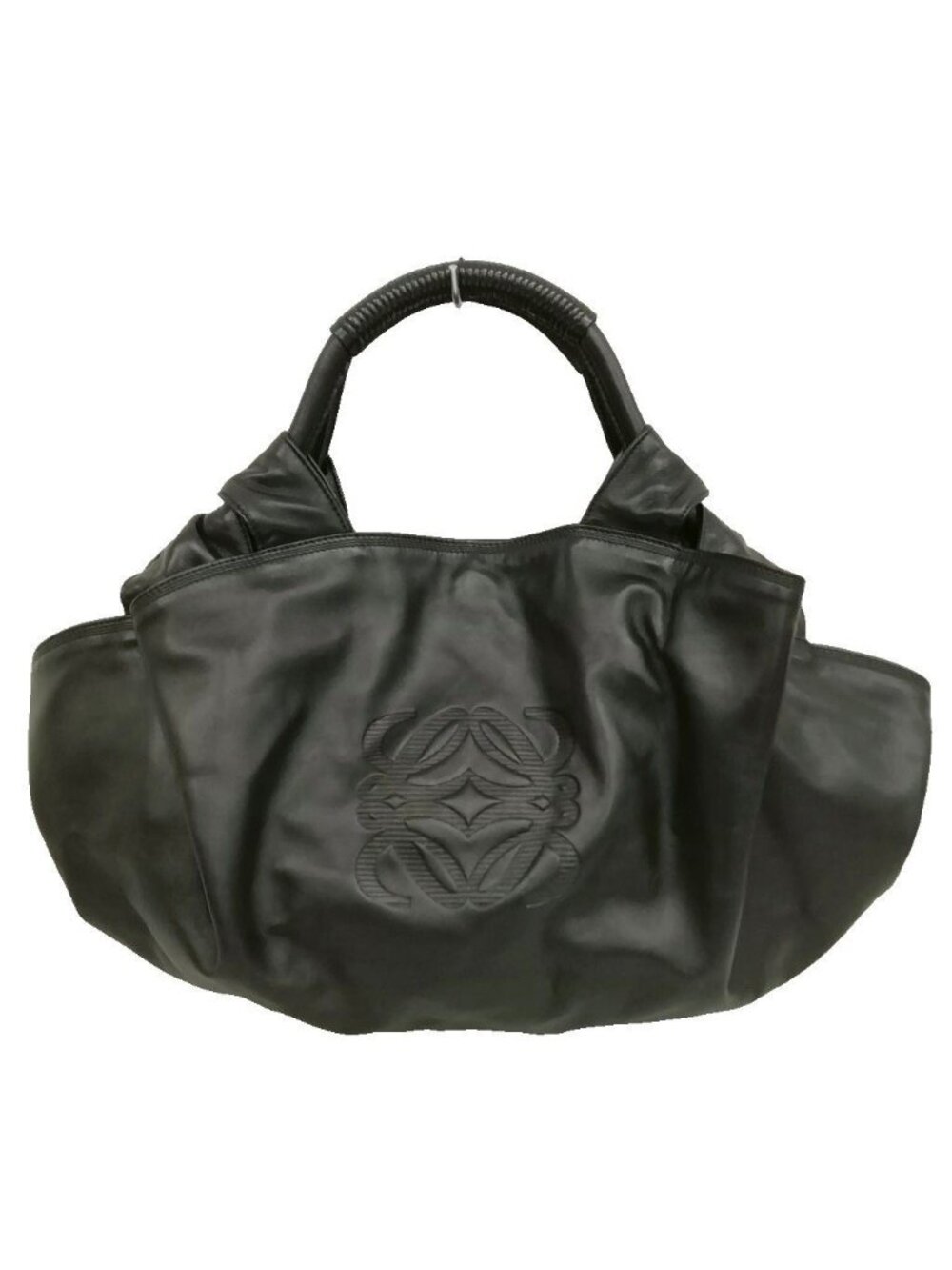 Loewe Nappa Aire Anagram Leather Handbag Black